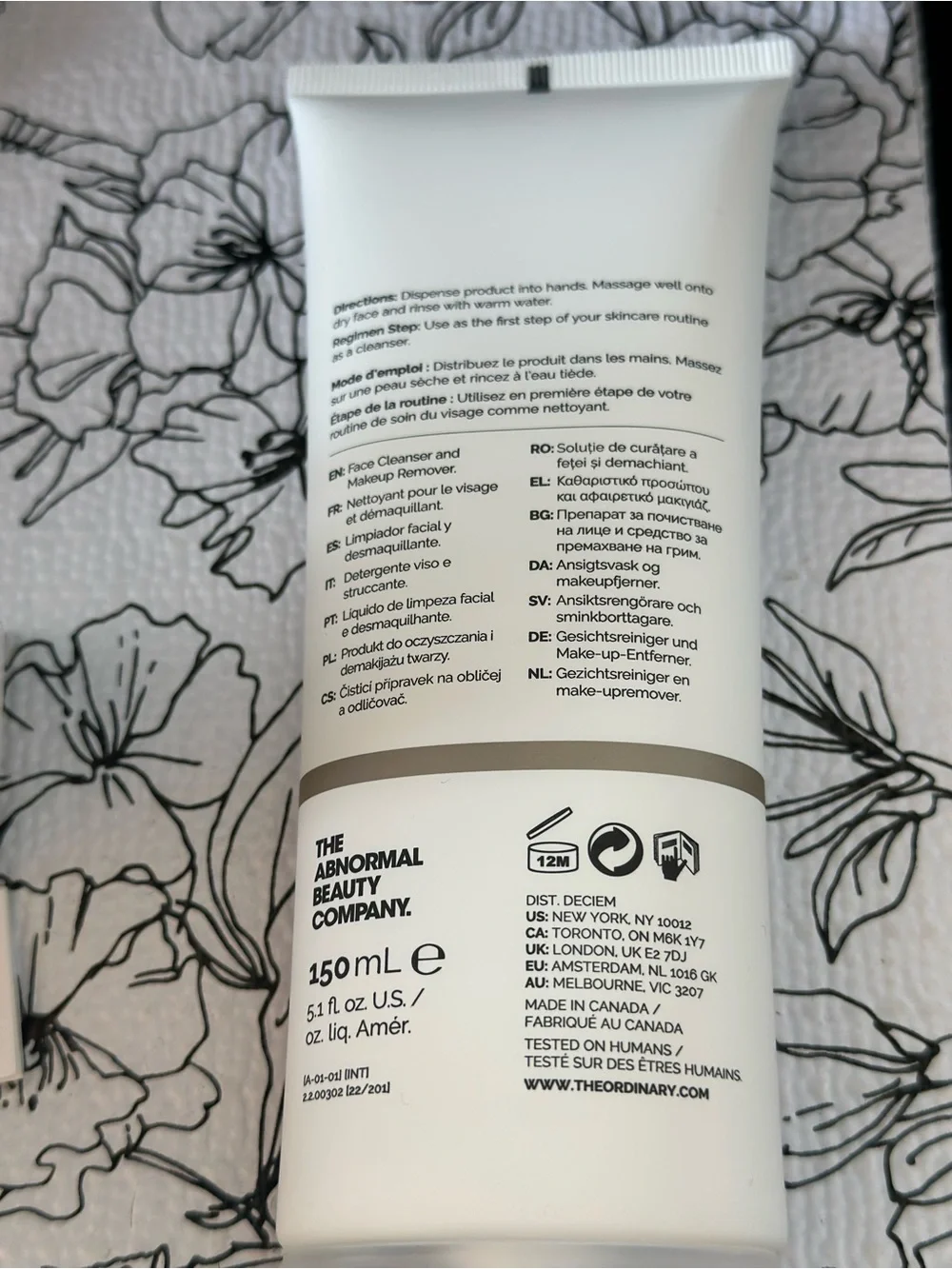 The Ordinary Squalane Cleanser - White Cream